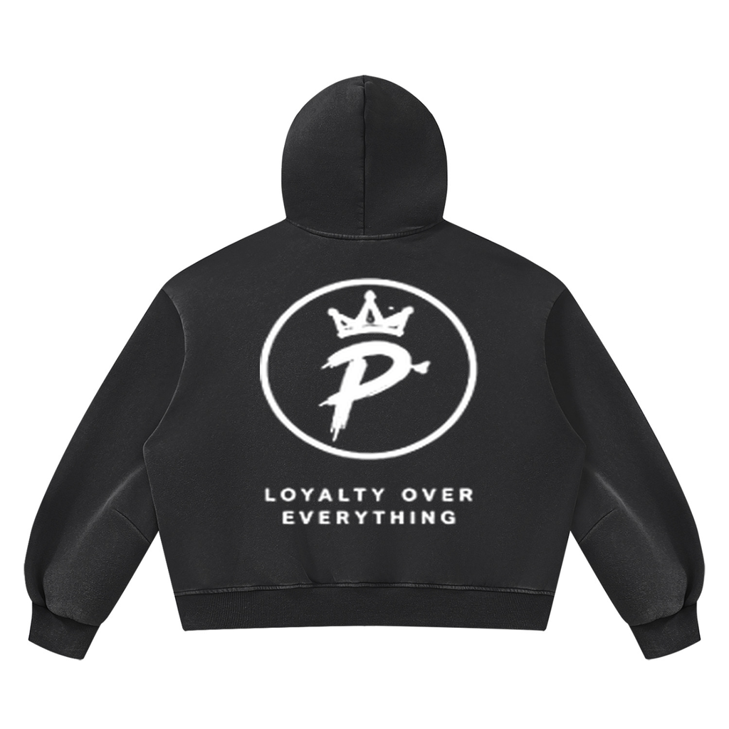 Mr.Prezii - Unisex Vintage Wash Boxy Fleece Hoodie