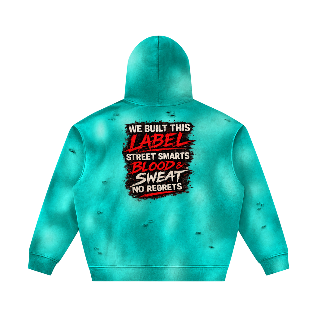 Prezii Merch - Unisex Sunfade Frayed Fleece Hoodie