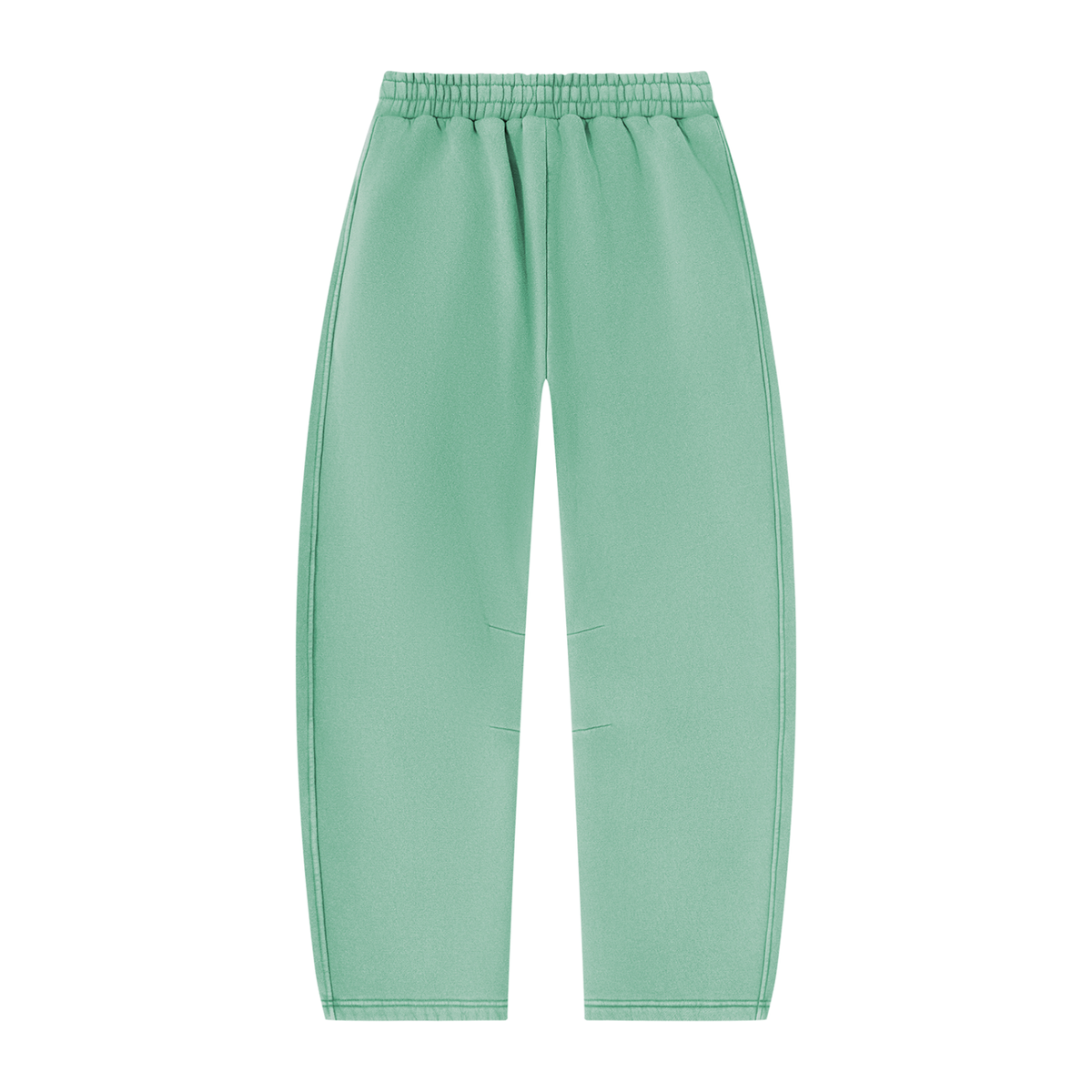 Mr.Prezii Unisex Vintage Wash Barrel Leg Fleece Sweatpants