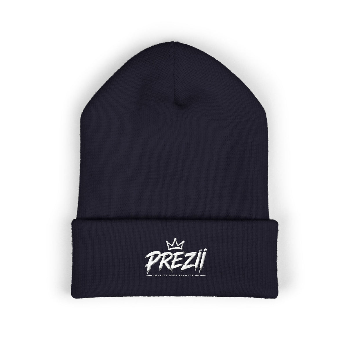 Prezzi Embroidered Cuffed Beanie — Streetwear Knit Hat