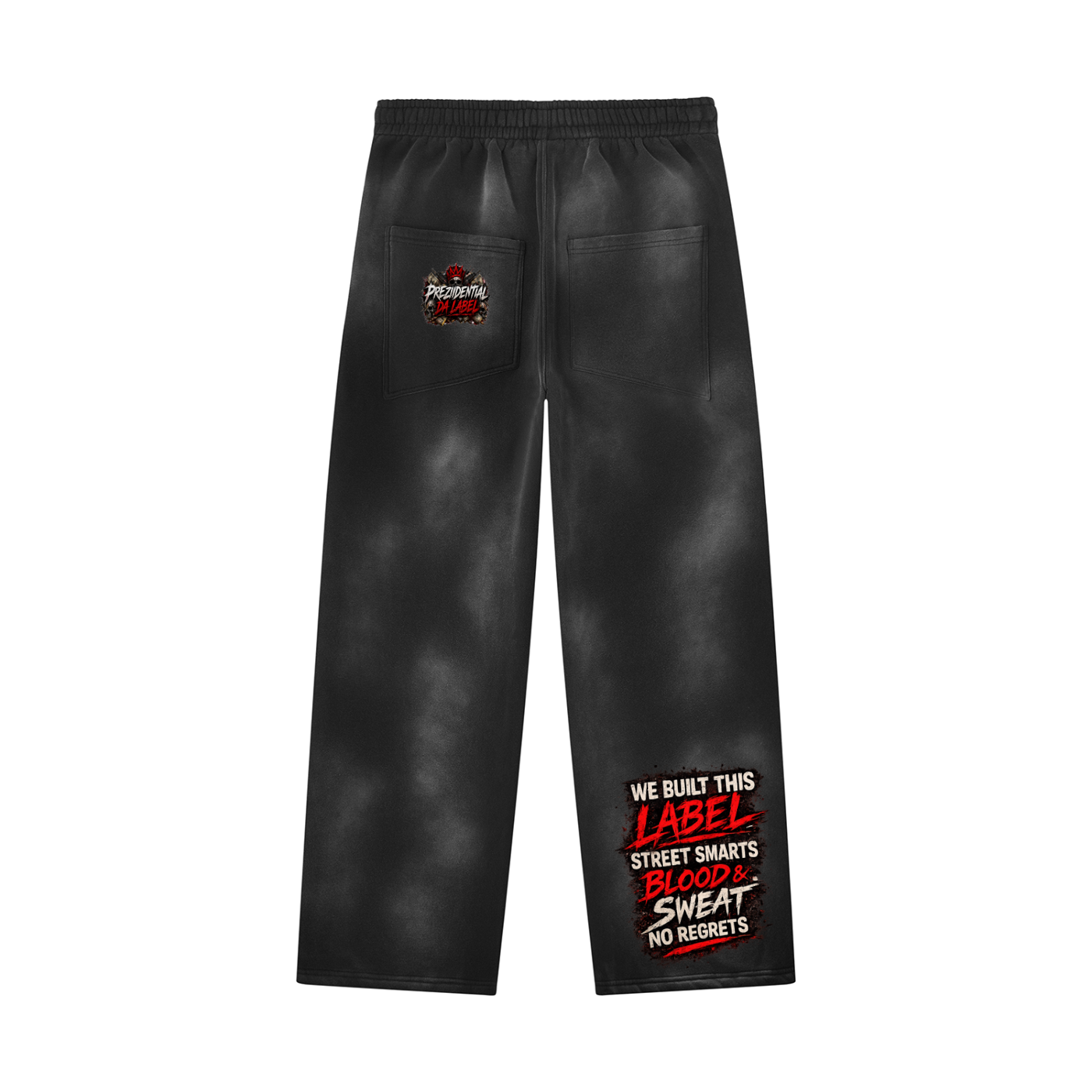 Unisex Sunfade Wide Leg Fleece Sweatpants