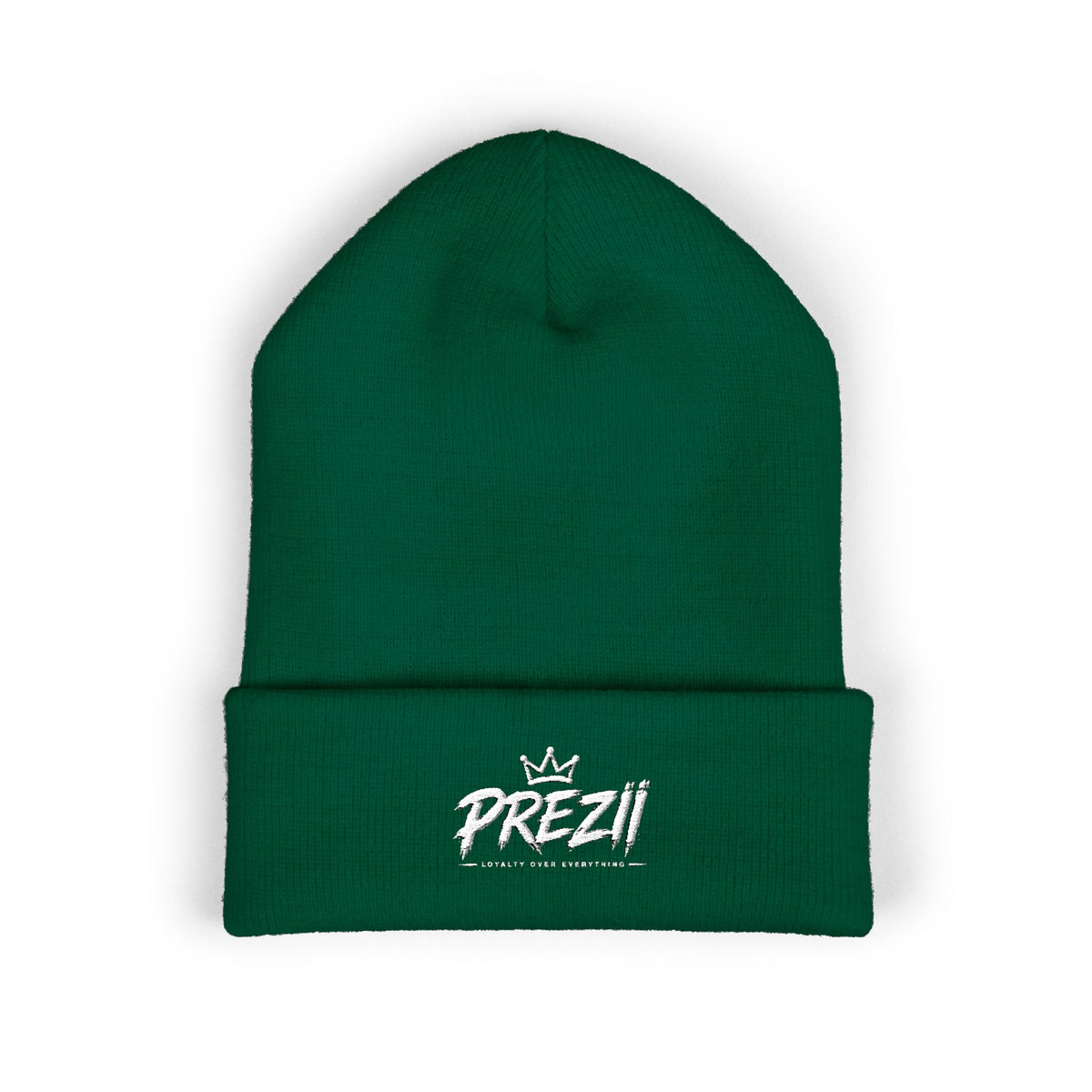 Prezzi Embroidered Cuffed Beanie — Streetwear Knit Hat