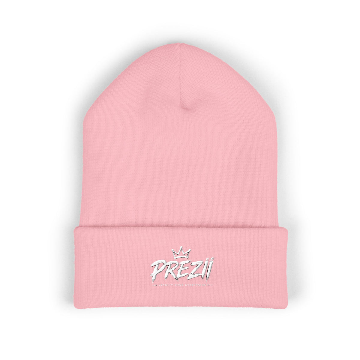 Prezzi Embroidered Cuffed Beanie — Streetwear Knit Hat