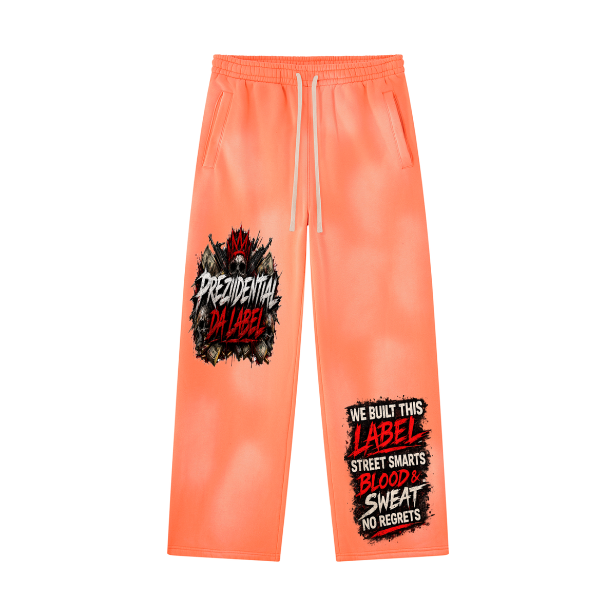 Unisex Sunfade Wide Leg Fleece Sweatpants