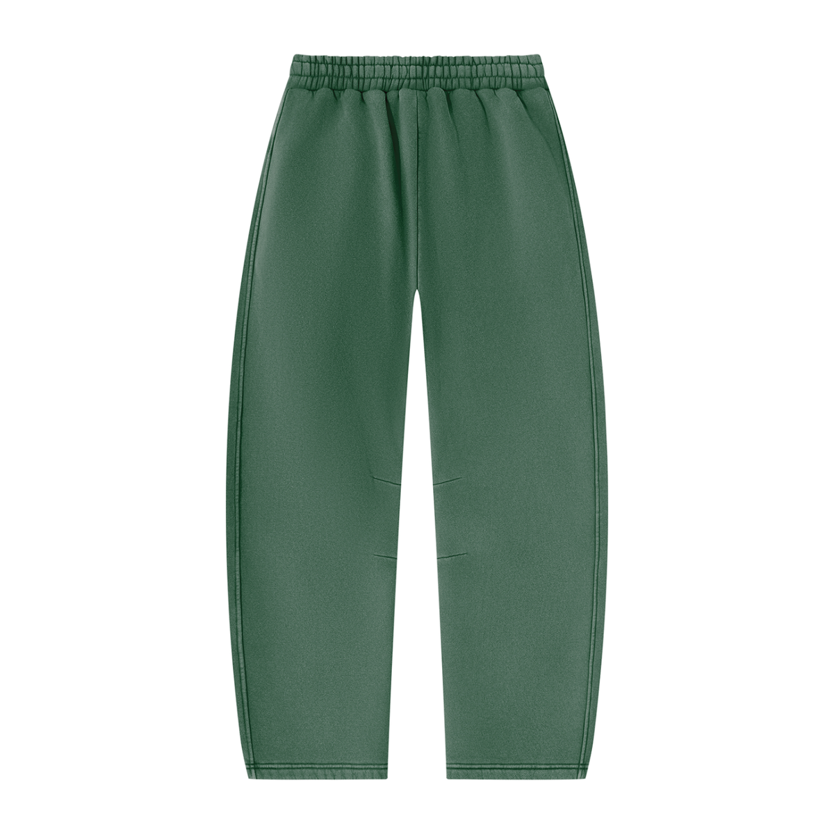 Mr.Prezii Unisex Vintage Wash Barrel Leg Fleece Sweatpants