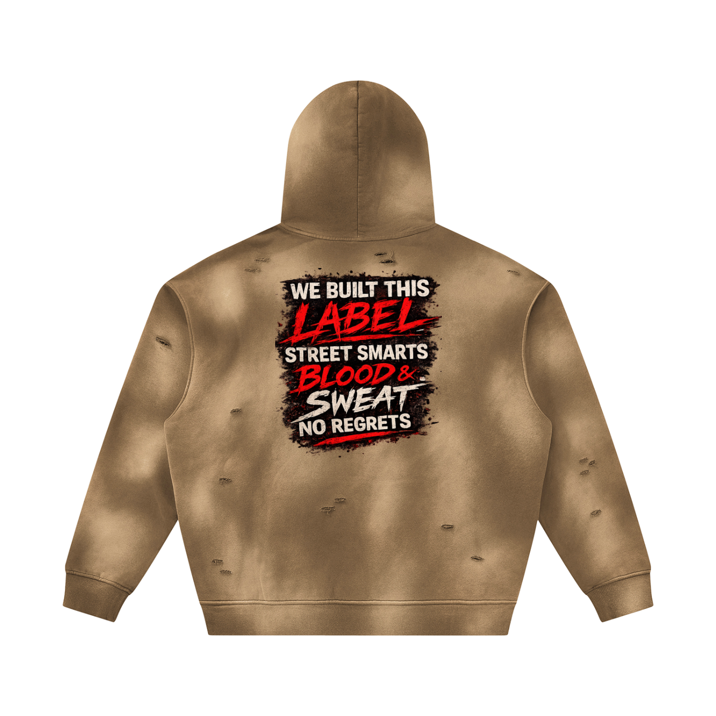 Prezii Merch - Unisex Sunfade Frayed Fleece Hoodie
