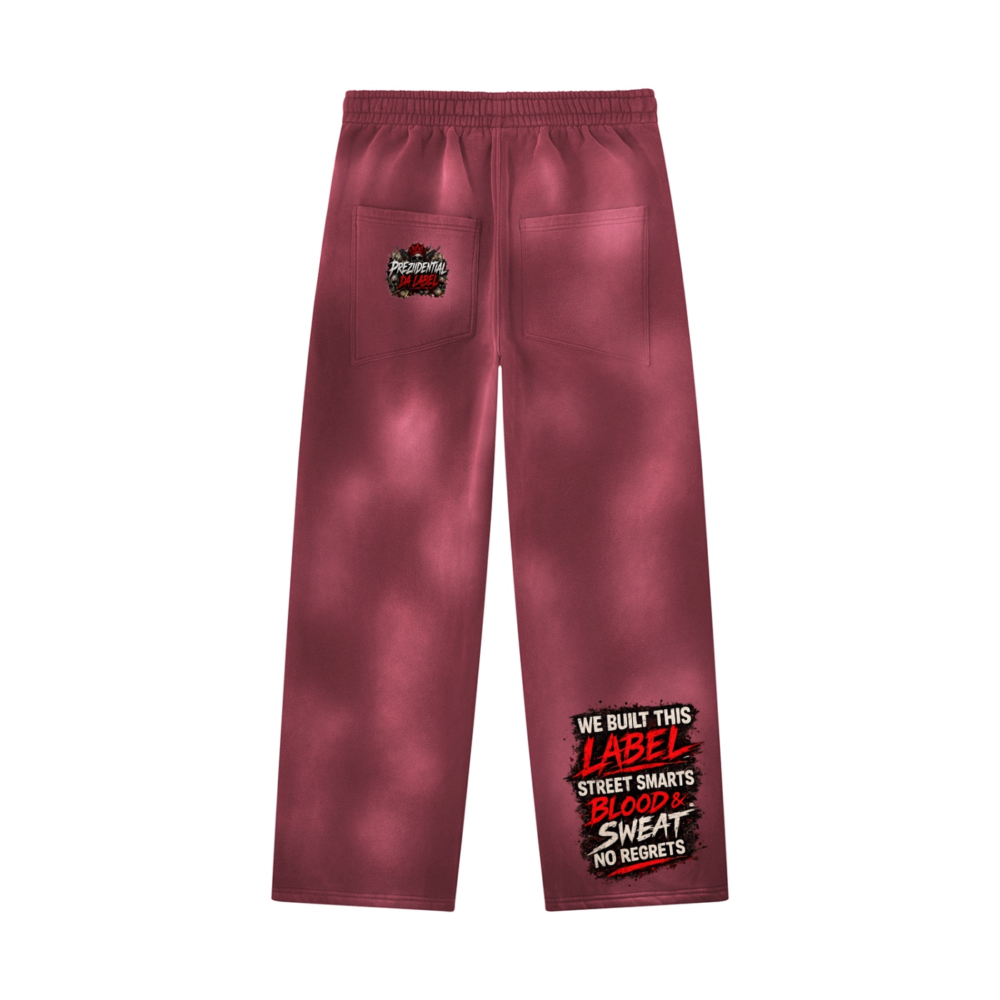 Unisex Sunfade Wide Leg Fleece Sweatpants