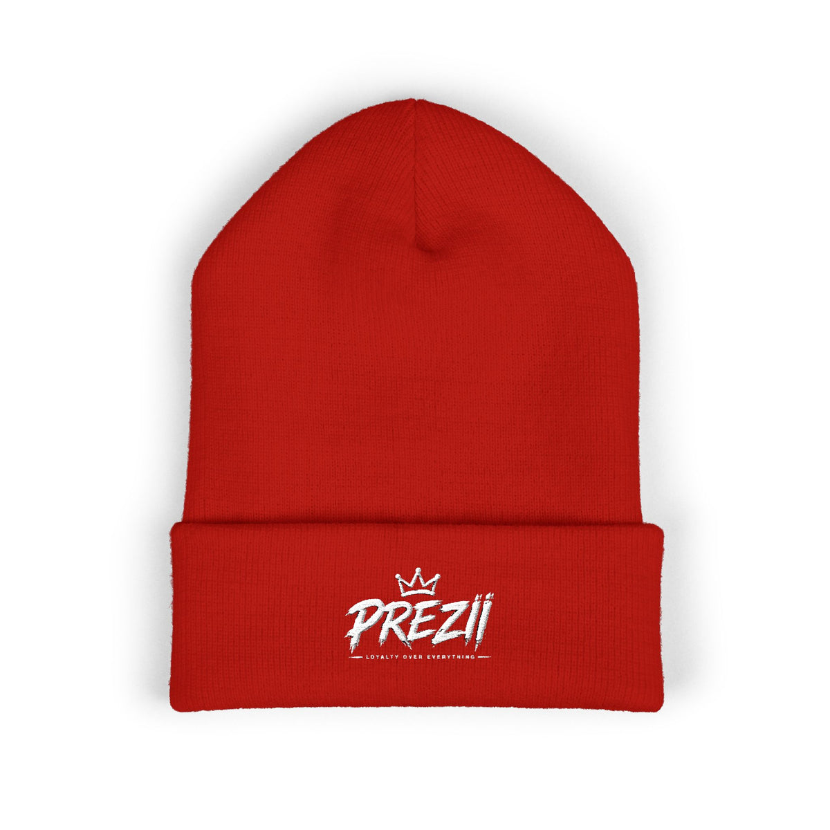 Prezzi Embroidered Cuffed Beanie — Streetwear Knit Hat