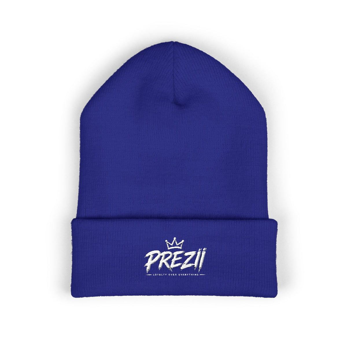 Prezzi Embroidered Cuffed Beanie — Streetwear Knit Hat