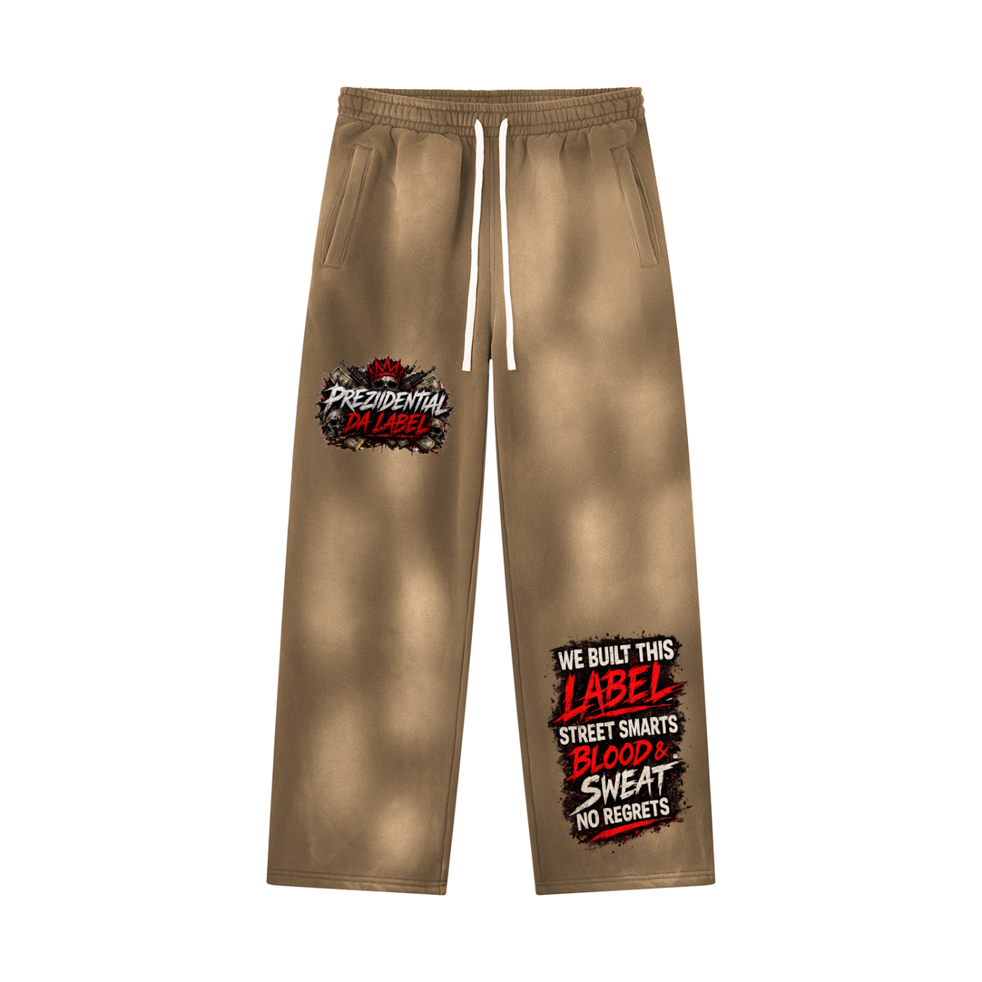 Unisex Sunfade Wide Leg Fleece Sweatpants