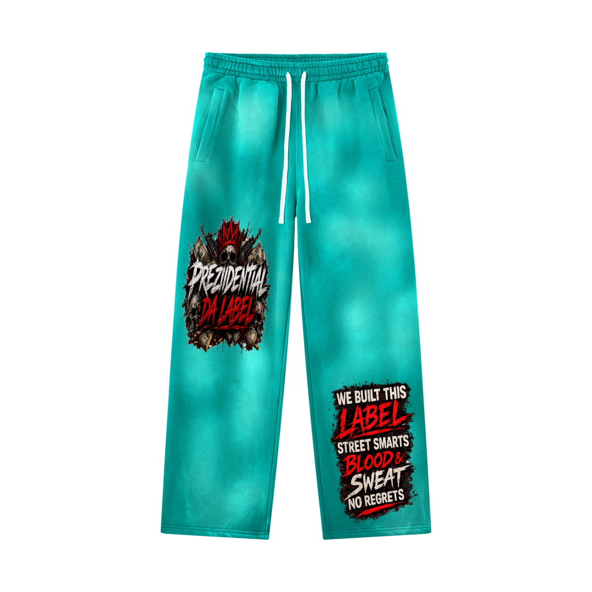 Unisex Sunfade Wide Leg Fleece Sweatpants