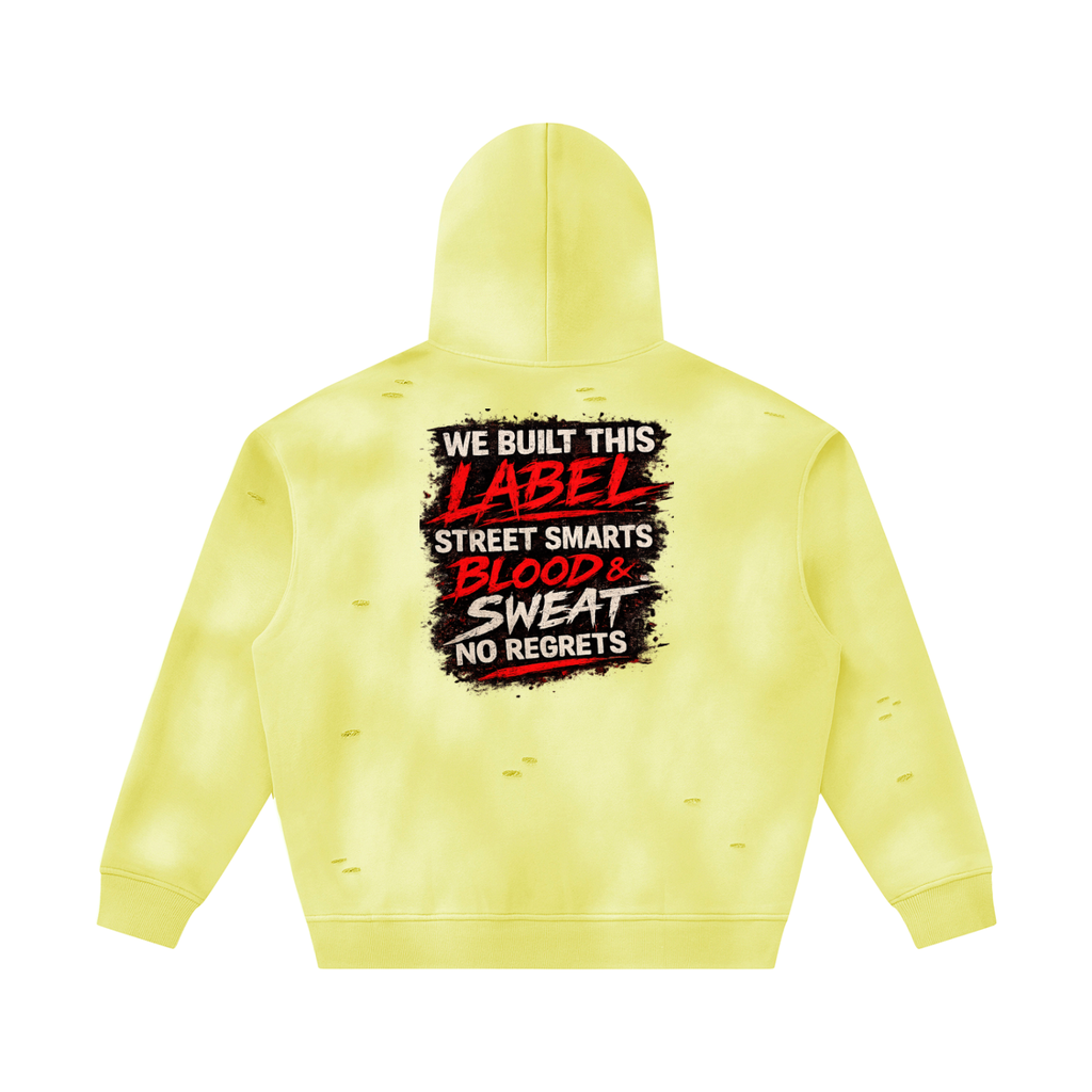 Prezii Merch - Unisex Sunfade Frayed Fleece Hoodie
