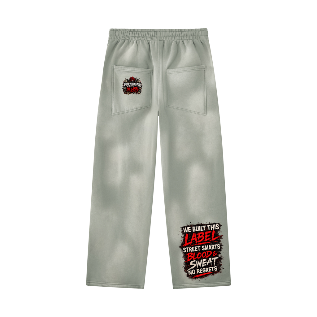 Unisex Sunfade Wide Leg Fleece Sweatpants