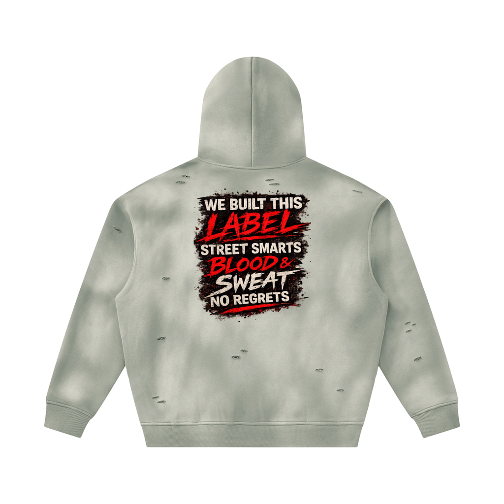 Prezii Merch - Unisex Sunfade Frayed Fleece Hoodie