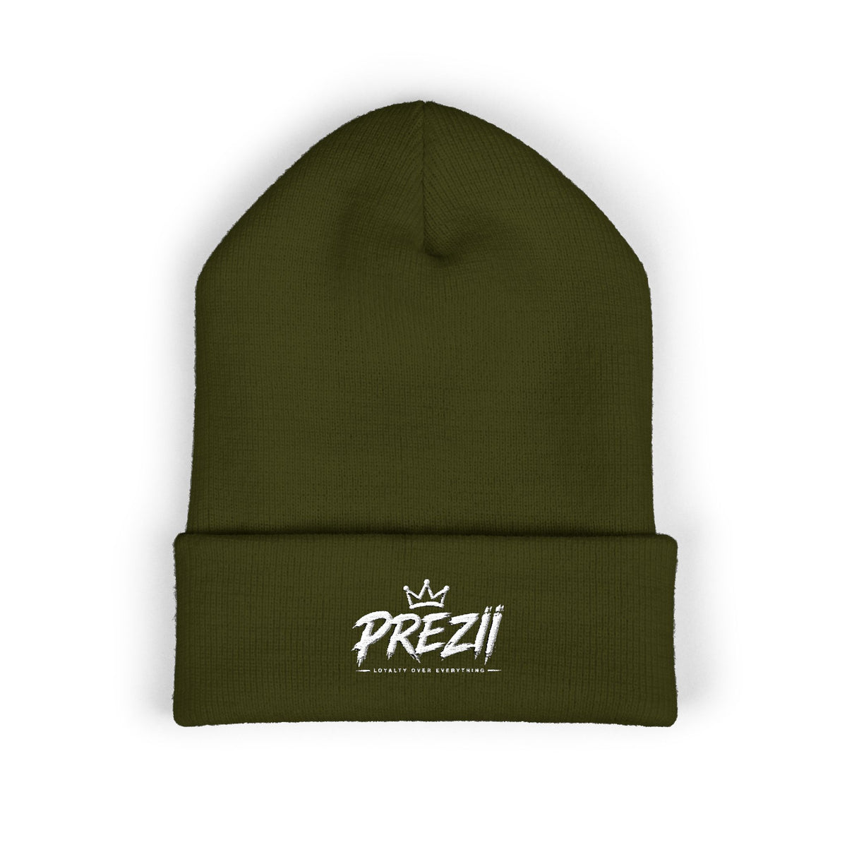 Prezzi Embroidered Cuffed Beanie — Streetwear Knit Hat