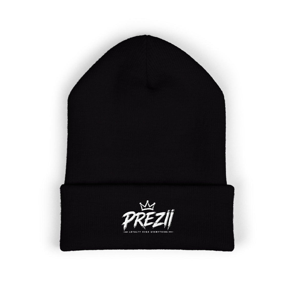 Prezzi Embroidered Cuffed Beanie — Streetwear Knit Hat