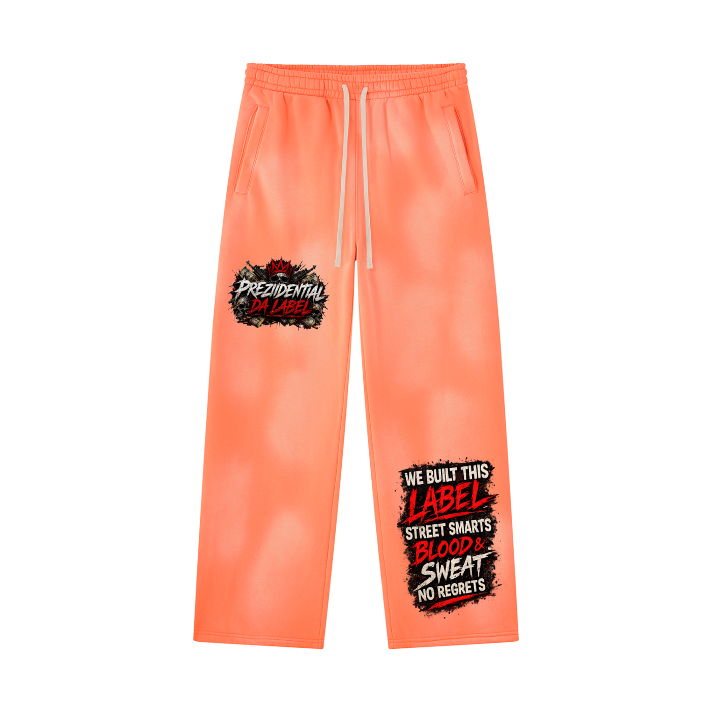 Unisex Sunfade Wide Leg Fleece Sweatpants