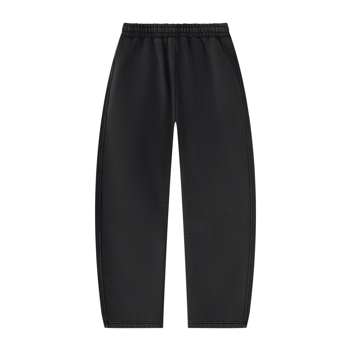Mr.Prezii Unisex Vintage Wash Barrel Leg Fleece Sweatpants