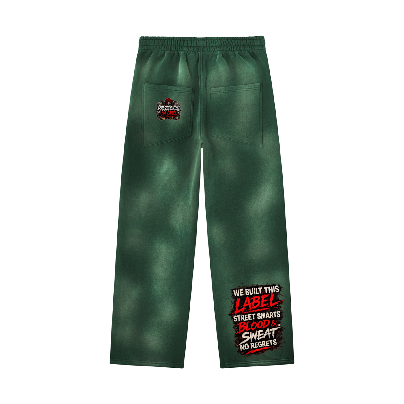 Unisex Sunfade Wide Leg Fleece Sweatpants