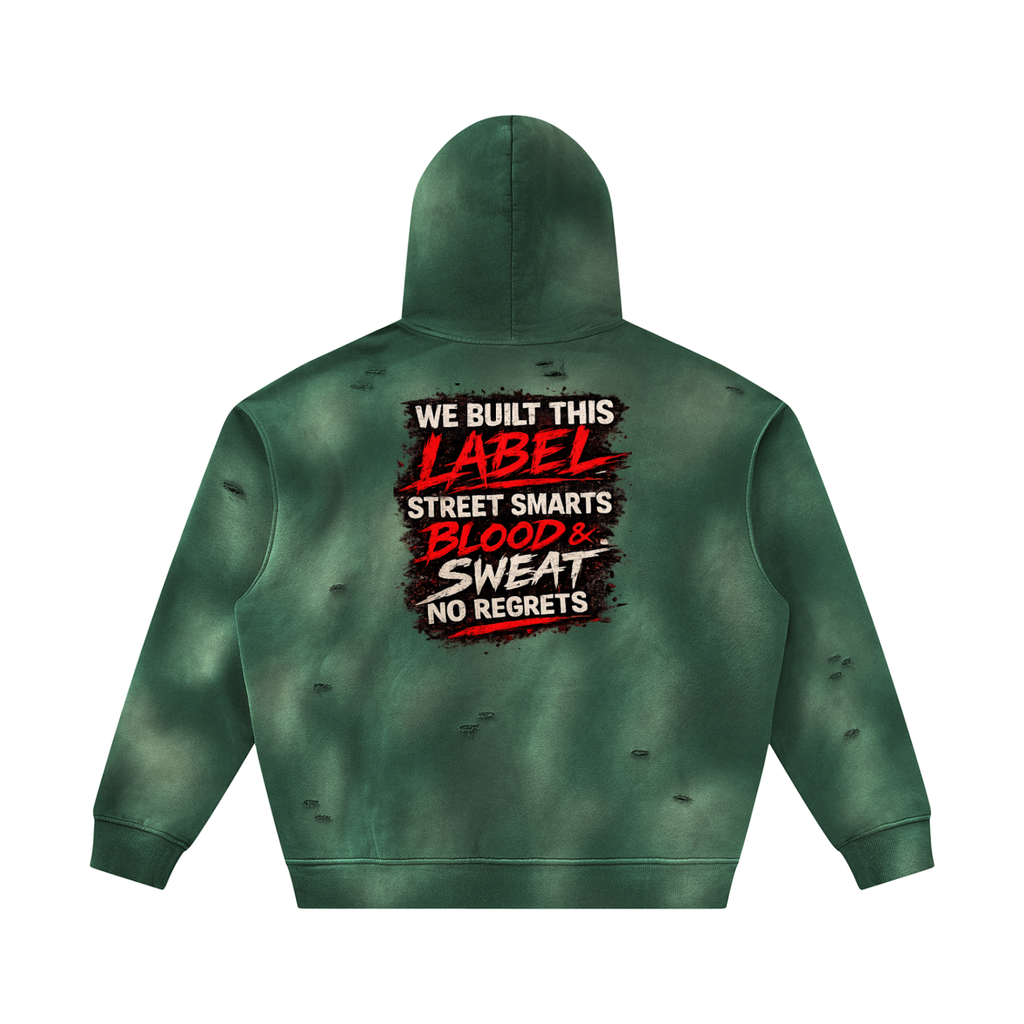 Prezii Merch - Unisex Sunfade Frayed Fleece Hoodie
