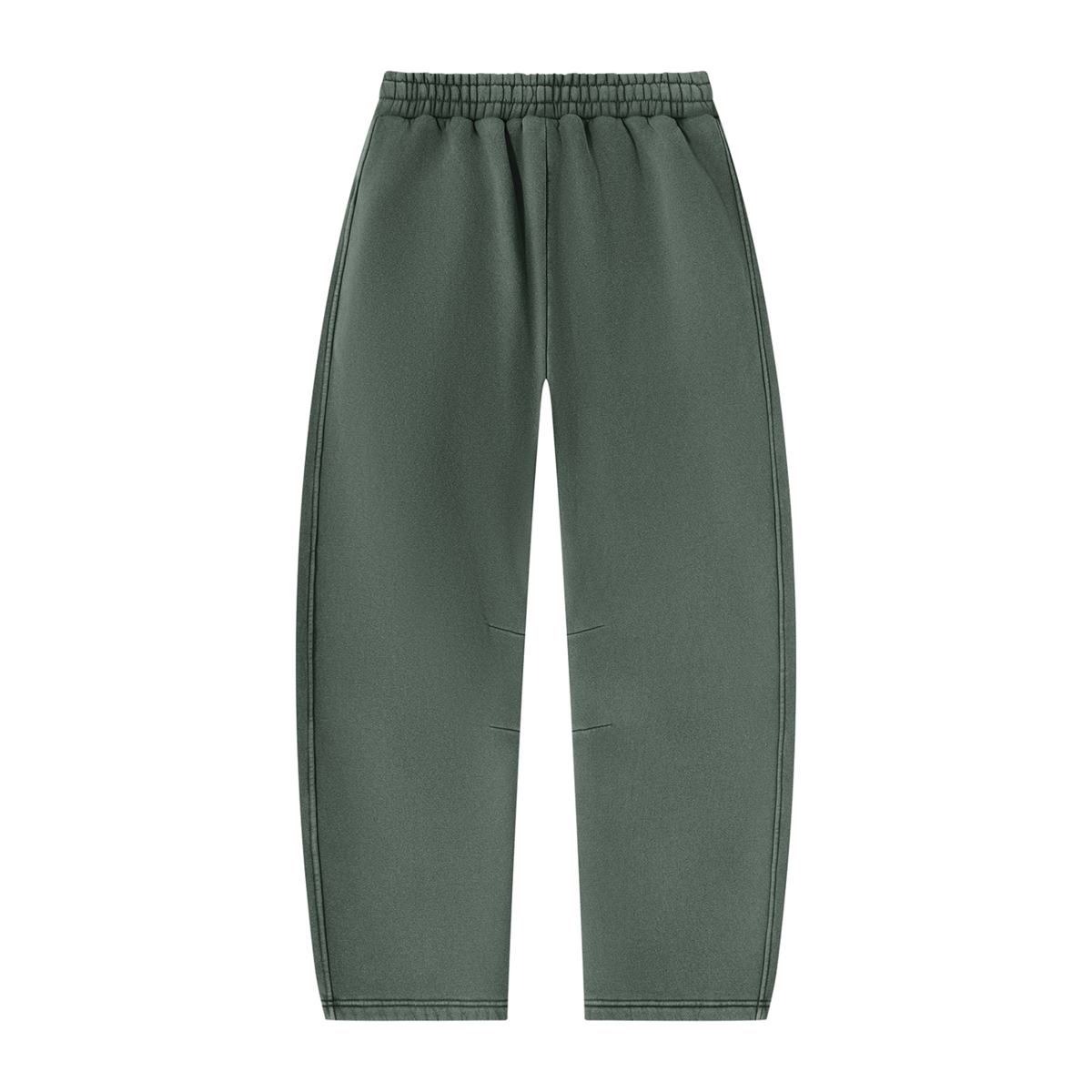 Mr.Prezii Unisex Vintage Wash Barrel Leg Fleece Sweatpants