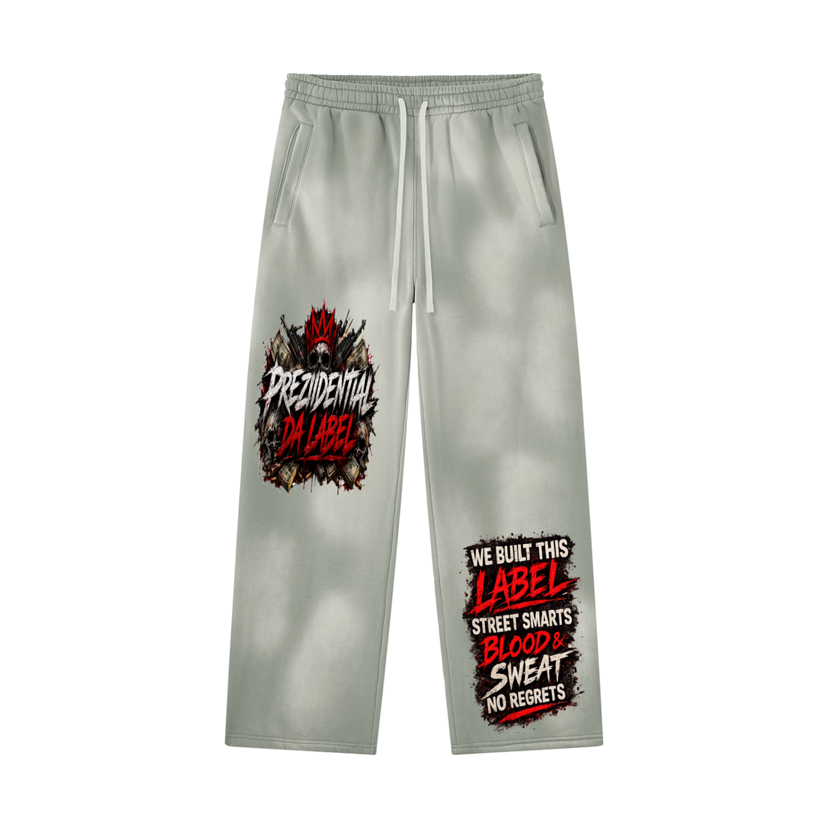 Unisex Sunfade Wide Leg Fleece Sweatpants