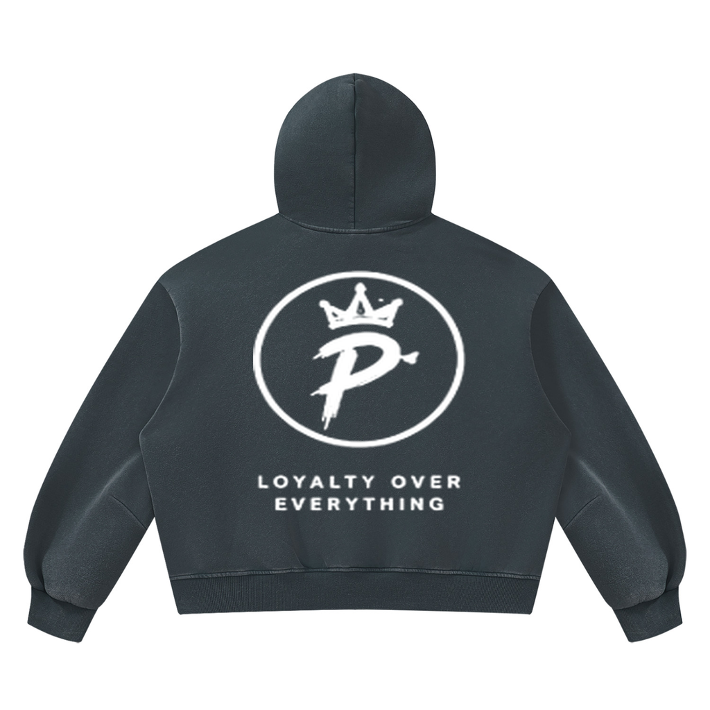 Mr.Prezii - Unisex Vintage Wash Boxy Fleece Hoodie
