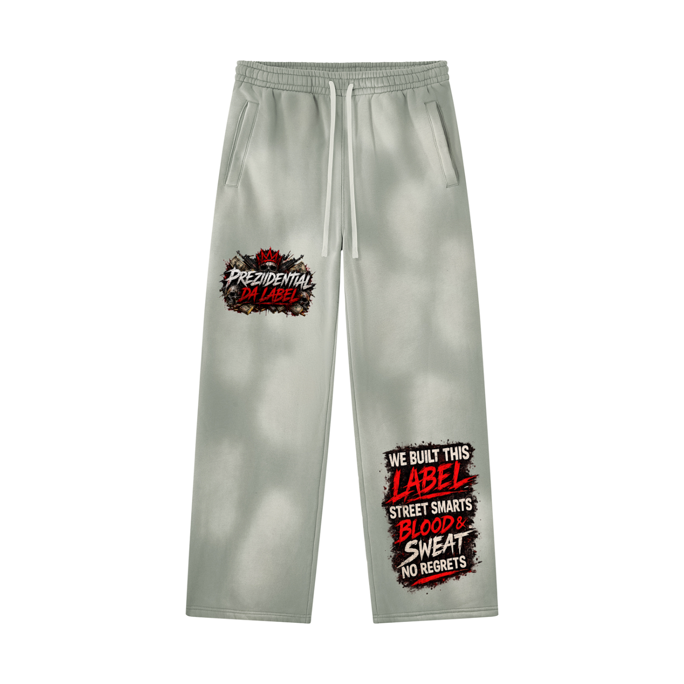 Unisex Sunfade Wide Leg Fleece Sweatpants