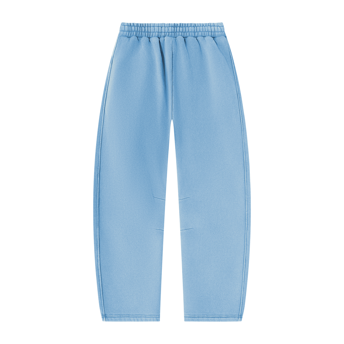 Mr.Prezii Unisex Vintage Wash Barrel Leg Fleece Sweatpants