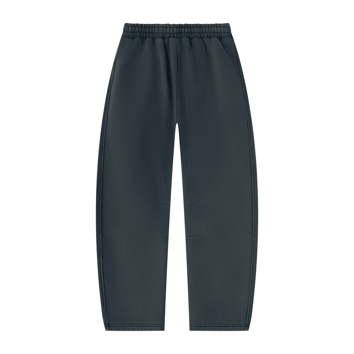 Mr.Prezii Unisex Vintage Wash Barrel Leg Fleece Sweatpants